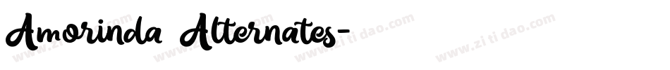 Amorinda Alternates字体转换